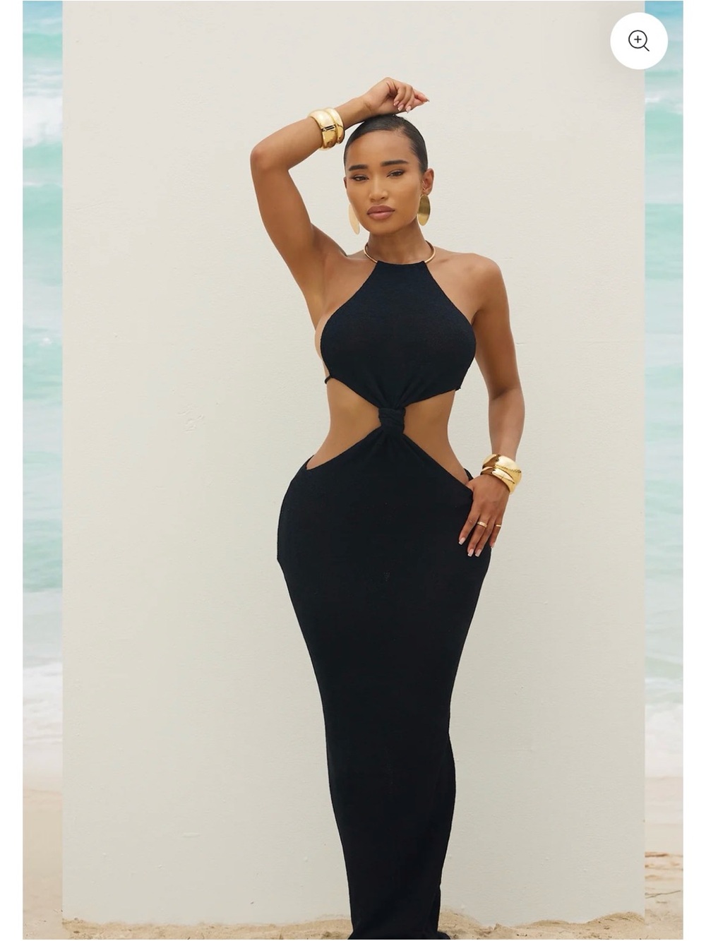Matte Resort Amara Dress - Onyx
